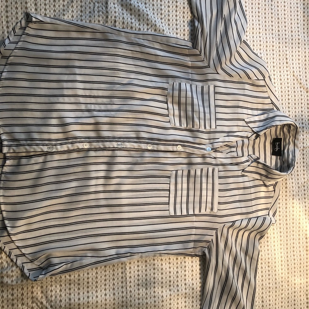 B&W Striped Blouse